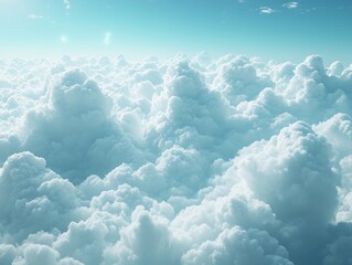 Clear Sky Serenity, a tranquil landscape featuring a vibrant blue sky, lush greenery, and a peaceful atmosphere, inviting calm and reflection