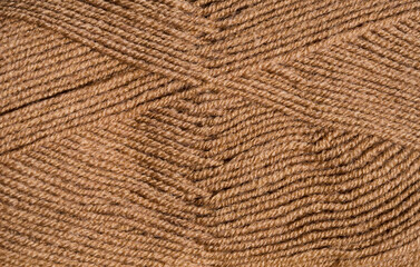 Wool yarn close-up.