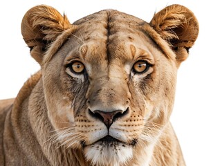 Fototapeta premium a close up of a lion