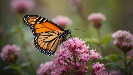 Monarch butterfly on flower