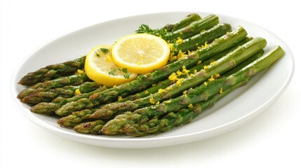 grilled asparagus with lemon