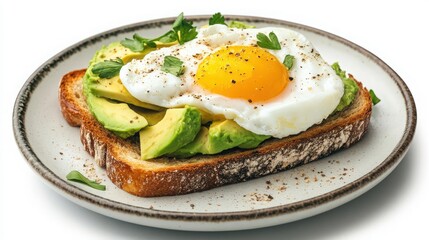avocado toast with poached egg
