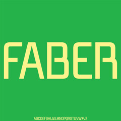 futuristic modern geometric alphabet font