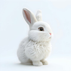 Obraz premium bunny in white background