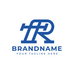 Letters TR or RT Monogram Logo, suitable for any business with TR or RT initials