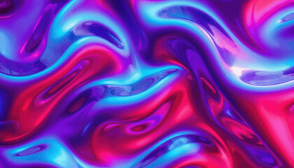 Obraz premium vibrant abstract texture featuring swirling shades of purple, blue, and pink, creating dynamic and fluid visual effect. Perfect for backgrounds or artistic designs