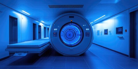 AI in Healthcare: A doctor collaborating with an AI to analyze patient data for diagnoses and treatment options.