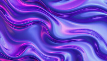 Obraz premium vibrant and fluid texture featuring shades of purple and blue, creating mesmerizing wave like pattern that evokes sense of movement and depth