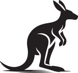 Kangaroo silhouette image