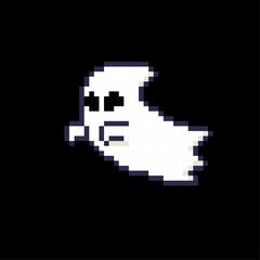 FLYING GHOST SPIRIT PIXEL ART