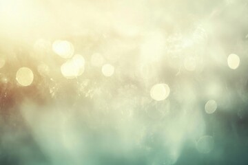 White and light amber colors muted light green background lighting abstract.