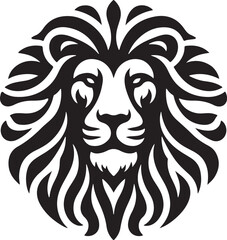 Lion head vector image