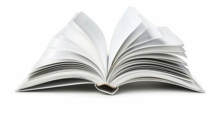 Fototapeta premium Open Book with Blank Pages - Knowledge and Reading
