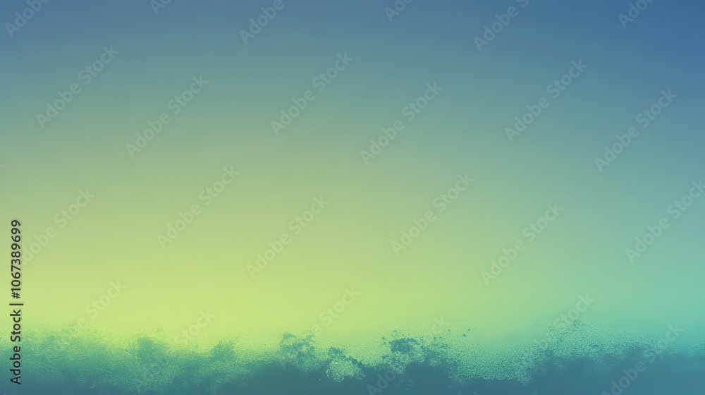 Poster Abstract gradient of blue transitioning to green with light overlays, symbolizing the connection between sky and earth in a sustainable ecosystem, 4k resolution