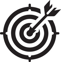  Target with an arrow vector image.