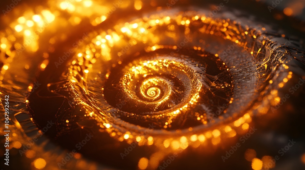 Poster Visualization of fearless AI as bold, luminous circuits forming spirals and loops, representing endless learning and resilience, 4k resolution