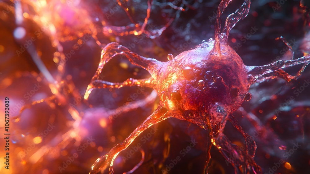 Poster Digital visualization of fearless AI pathways, forming a web of intelligence with bright, high-contrast elements, 4k resolution