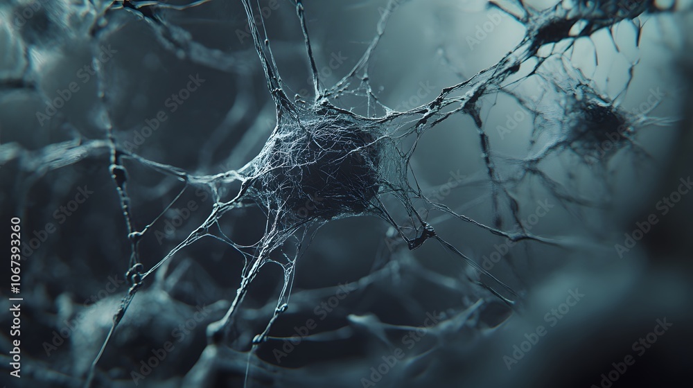 Aufkleber Artistic rendering of fearless AI connections as looping lines and nodes, evoking resilience and ongoing intelligence, 4k resolution