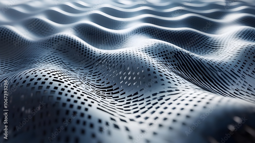 Poster Conceptual depiction of fearless AI architecture, with geometric patterns symbolizing relentless problem-solving and adaptation, 4k resolution