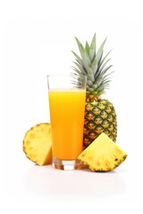 Pineapple juice fruit drink.