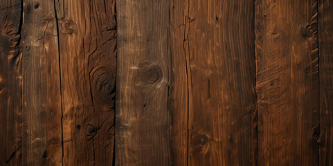 Naklejka premium Old dark wood and wooden texture background. Panorama texter of wood banner background.