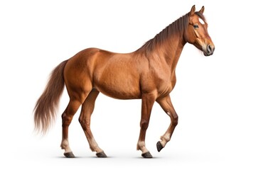 Obraz premium Horse farms animal mammal white background.