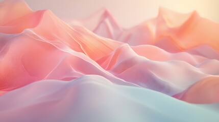 Obraz premium Soft and inviting abstract background with gentle curves and warm pastel tones, giving a friendly and welcoming feel, 4k resolution