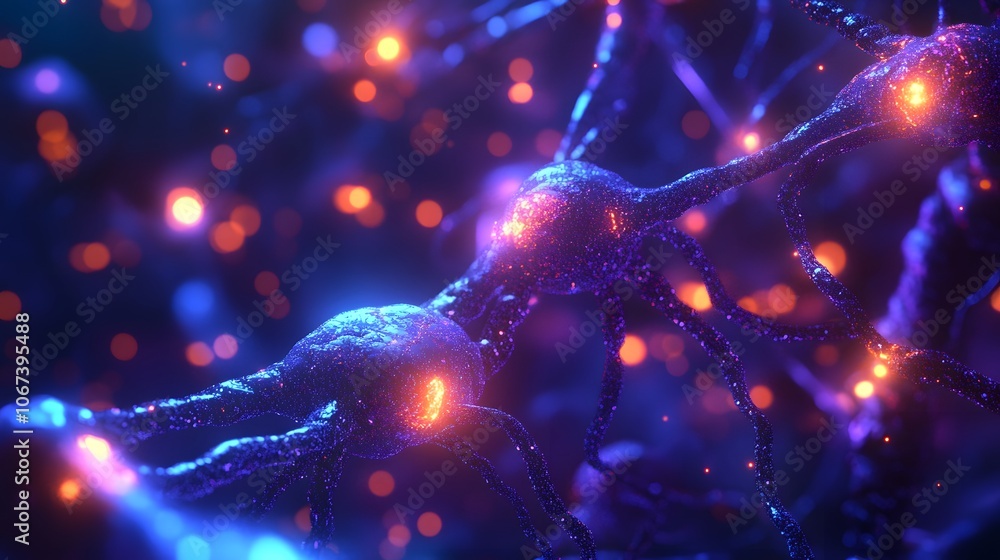 Poster Conceptual depiction of machine learning as branching pathways, with glowing intersections illustrating the flow of data and learning, 4k resolution