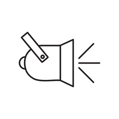 Spotlight icon simple black line style.