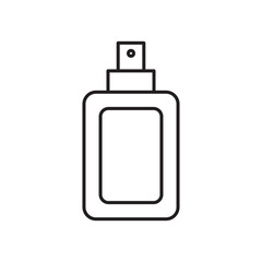 Perfume icon simple black line style.