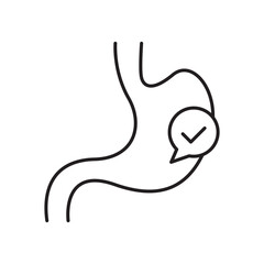 Good digestion icon simple black line style.