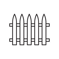 Yard icon simple black line style.