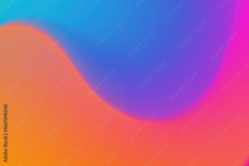 Poster vibrant abstract gradient background with flowing colors for modern design.