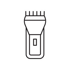 Trimmer icon simple black line style.