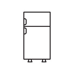 Fridge flat simple vector symbols illustration.