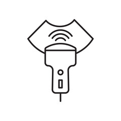 Ultrasound flat simple vector symbols illustration.