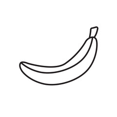 Banana flat simple vector symbols illustration.