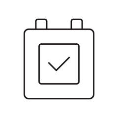 Appointment flat simple vector symbols illustration.
