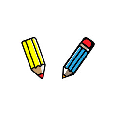 A pencil icon vector illustration