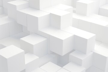 Obraz premium White cube background backgrounds abstract architecture.
