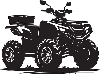 ATV Quad bike vehicle silhouette vector illustration isolated on a white background  quadbike, quad bike, quadbike illustration, quadbike silhouette, atv, atv bike, action, dangerous, extreme, motor,  © Md Hasan