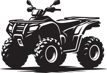 ATV Quad bike vehicle silhouette vector illustration isolated on a white background  quadbike, quad bike, quadbike illustration, quadbike silhouette, atv, atv bike, action, dangerous, extreme, motor,  © Md Hasan