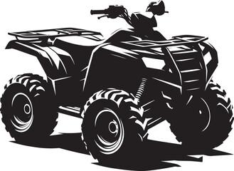 ATV Quad bike vehicle silhouette vector illustration isolated on a white background  quadbike, quad bike, quadbike illustration, quadbike silhouette, atv, atv bike, action, dangerous, extreme, motor,  © Md Hasan