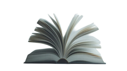 Fototapeta premium Open book on white background for education and reading
