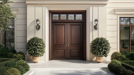 Elegant Entrance to a Luxurious Home