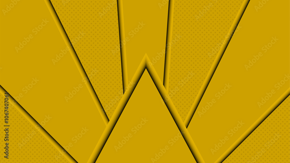 Poster Abstract background design with gradient shape | Modern line gradient background | Light orange color luxury triangle shape vector background design