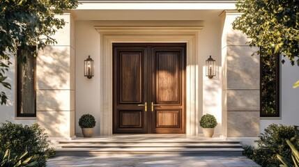 Elegant Double Door Entrance