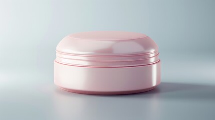 Pink Cosmetic Jar for Skincare Routine