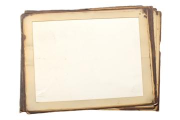 old photo frame texture png isolated picture postcard border