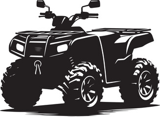 ATV Quad bike vehicle silhouette vector illustration isolated on a white background  quadbike, quad bike, quadbike illustration, quadbike silhouette, atv, atv bike, action, dangerous, extreme, motor,  © Md Hasan